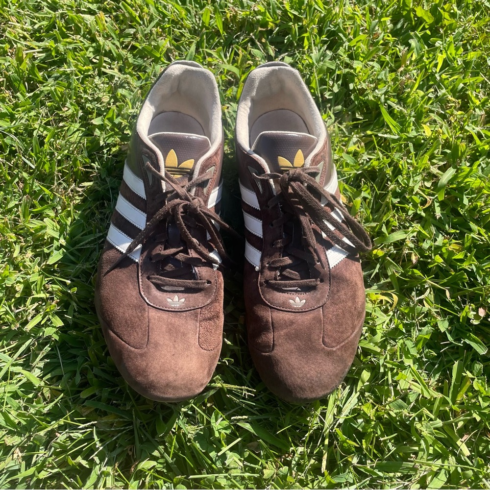 Adidas Goodyear vintage tennis running racer shoes brown beaters send offers